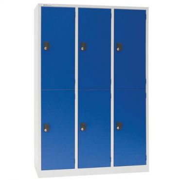 Manutan expert - Pienlokerokaappi manutan modulo 400 3 x 2 lokeroa sininen