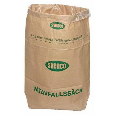 Jätesäkki märälle keittiöjätteelle 125 l - 75 x 100 x 25 cm - Witre