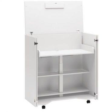 Lanab - Liikuteltava työasema cubic valkoinen