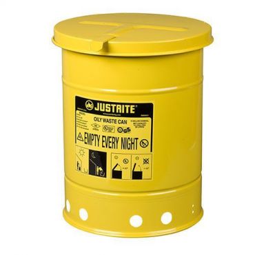 Justrite - Jätesäiliö herkästi syttyvälle jätteelle (20 l) k