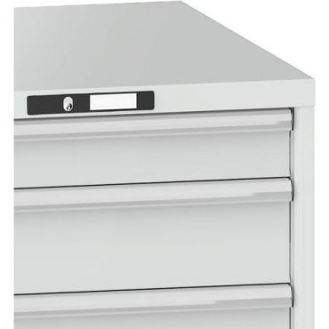 Lista - Työkalukaappi 36x36E - 5 laatikkoa 200 kg/hyllytaso teräs vaaleanharmaa
