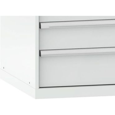 Lista - Työkalukaappi 36x36E - 5 laatikkoa 200 kg/hyllytaso teräs vaaleanharmaa