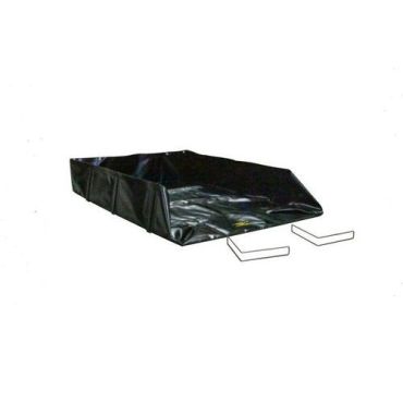 Justrite - Keräysastia Angle Bracket QuickBerm - 121x182x30 cm - 675 L PVC - Musta