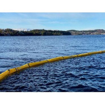 Suojapuomi Ecosolid 250 ASTM 25 m – Vuotosuojaus öljyille ja hiilivedyille keltainen PVC sukka
