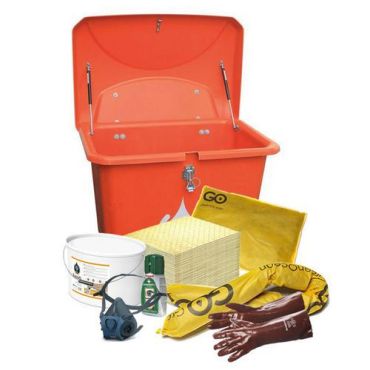 Ikasorb - Vuodontorjuntavaunu SpillBox 2717 - 250 L Kemikaalit - Tehokas vuotojen hallinta