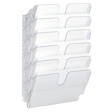 Durable - Flexiplus seinäjärjestelijä - 6 A4 vaakamallista osiota - Kirkas muovi - Kierrätettävä