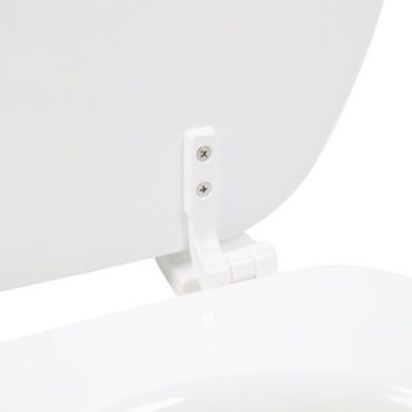 Manutan Expert - WC-istuinrengas - Valkoinen MDF - 445x375x40mm - Kestävä ja kierrätettävä