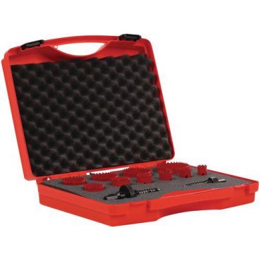 Manutan expert - Kahdesta metallista valmistettu reikäsahasarja 10 kpl halkaisija 19−64 mm − manutan