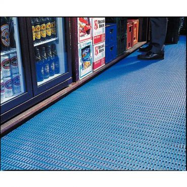 Plastex - Työpistematto sininen 60 x jm pehmeä lattiaritilä floorline