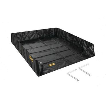 Justrite - Keräysastia Angle Bracket QuickBerm - 366x1524x46 cm - 25448 L - PVC - Musta
