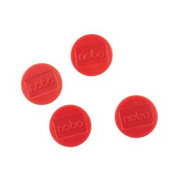 Nobo - Valkotaulumagneetti 38 mm punainen 800 g 4 kpl