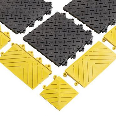 Notrax - Kuormitusta keventävä mattolaatta pvc musta 300x300x25 mm