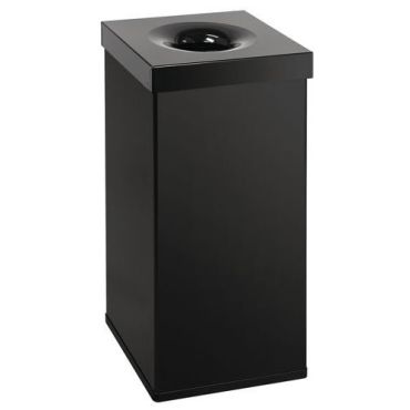 Vepabins - Carro Flame 110 l roskakori - Musta metalli/alumiini - Suuri tilavuus