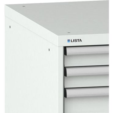 Lista - Työkalukaappi 7 laatikkoa - 564x725x850 mm - 75 kg/hyllytaso - Teräs - Sylinterilukko