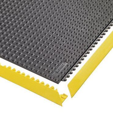Notrax - Kestävä modulaarinen mattolaatta - Musta 91x91x1,3 cm - Ergonominen ESD-vaimennus