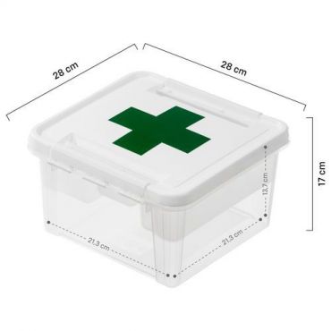 Smartstore - Deco ensiapulaatikko kannella ja sisäosalla 3 kpl