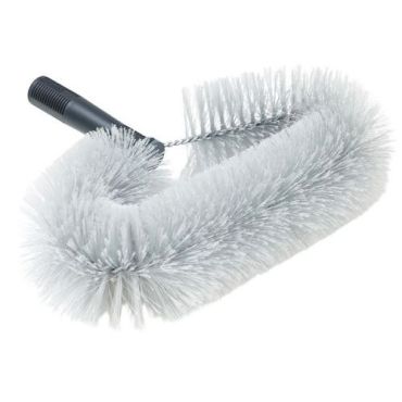 Manutan Expert - Pölyharja soikea - Teleskooppivarsi - 22 cm - Teräslanka/PVC - Ergonominen