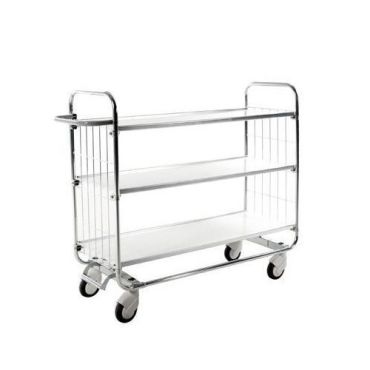 Kongamek - Vaunu 3 hyllyllä - 1000 x 425 mm - 250 kg kantavuus - Keskuslukittavat pyörät
