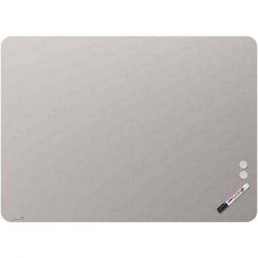 Legamaster - Lasitaulu mattapintainen pyöristetyillä kulmilla 100x200 cm warm grey