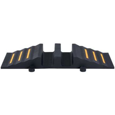 Crash Stop - Letku- ja kaapelisuoja 300 musta - 2 kanavaa 18 t kuorma 830 mm pituus