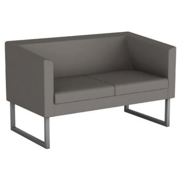 Sokoa - Punto 2-istuttava sohva kangas/pvc harmaa