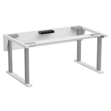 Treston - Työpöytä QuatreX 1525x900 - Säädettävä korkeus 710-1210 mm - 300 kg kantavuus - Vahva teräsrunko