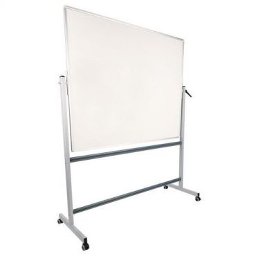 Manutan expert - Käännettävä valkotaulu 100x150 cm harmaa kehys
