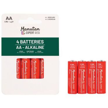 Manutan Expert - AA/LR06 alkaliparisto - 4 kpl - Luotettava virta