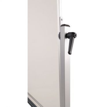 Manutan expert - Käännettävä valkotaulu 100x150 cm harmaa kehys