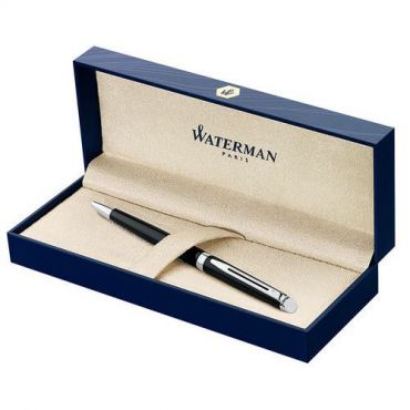 Waterman - Pen hémisphère laque noire ct kuulakärki sininen m