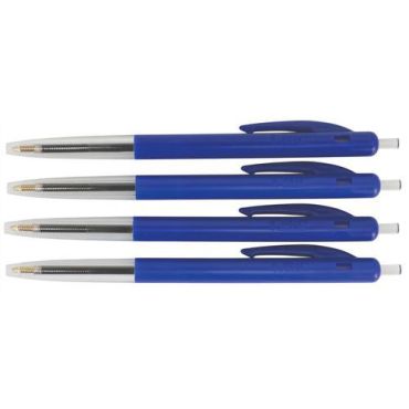 BIC - M10 Clic kuulakärkikynä - Sininen - 50 kpl laatikko - Kierrätettävä pakkaus