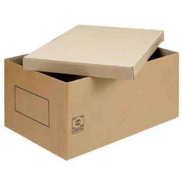 Laatikon kansi pahvia - 396x296x46mm - Kierrätettävä ja ekologinen