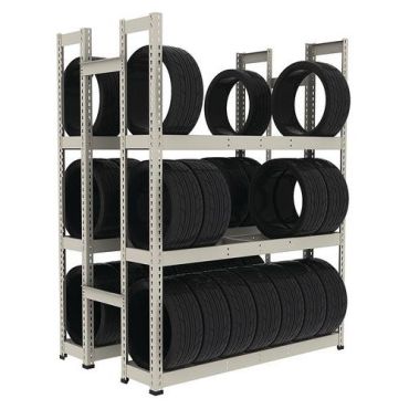 Manutan Expert - Rengashylly Rapid 1 - 1980x2440x455 mm 3 tasoa 750 kg kuorma harmaa