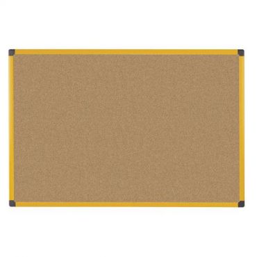 Bi-office - Maya-korkkitaulu teollisuuskäyttöön keltainen 150 x 100 cm