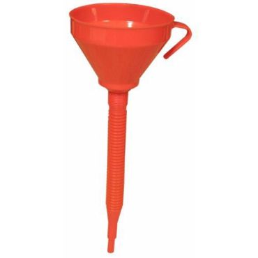 Germ Guard - Muovisuppilo taipuisalla putkella - 160 mm - Punainen