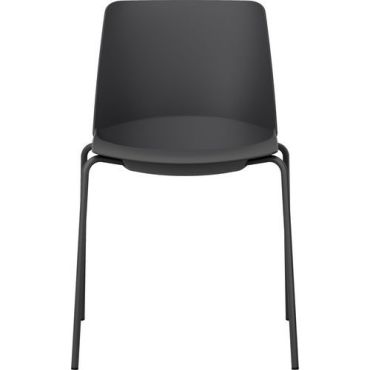 Lanab - Spexhult tuoli nelijalkaisella telineellä - Musta istuin 53x41 cm korkeus 81 cm