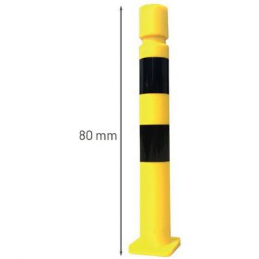 Viso - Liikenne-este kiinnitett 80cm musta/keltainen