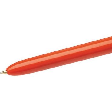 BIC - 4-värinen kuulakärkikynä - 0,8 mm hieno kärki - Kierrätetty 80% pakkauksesta - 12 kpl