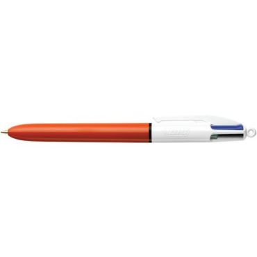 BIC - 4-värinen kuulakärkikynä - 0,8 mm hieno kärki - Kierrätetty 80% pakkauksesta - 12 kpl