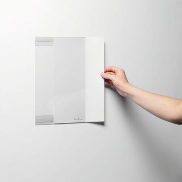 Durable - Muovitasku rPET A4 itsekiinnittyvä - Läpinäkyvä - 5 kpl - Siirrettävä