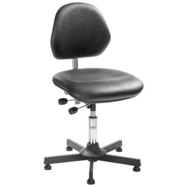 Global Professional Seating - Työtuoli Aktiv Alba keinonahkainen matala musta säädettävä istuin 110 kg