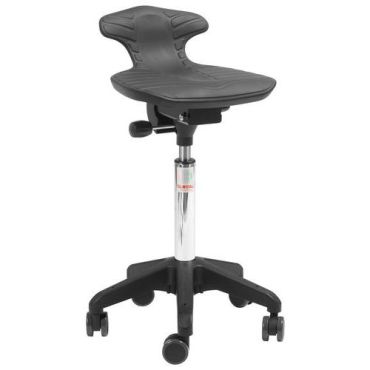 Global Professional Seating - Työtuoli Venus-Octopus - Säädettävä korkeus 63-82 cm - Musta - 5 pyörällä - 110 kg