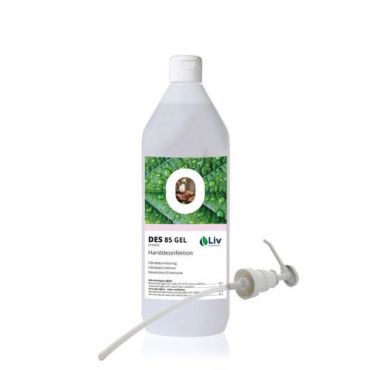 12 Kpl Pakkaus - Liv - Käsidesigeeli 85 1 L - Tehokas hygienia - Pumpulla