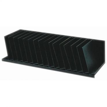 Paperflow - A014042-järjestäjä: 16 kaltevaa osiota p= 92 cm musta