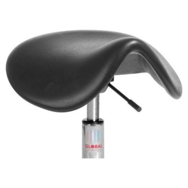 Global Professional Seating - Satulatuoli Dalton PU pyörillä - Musta Säädettävä korkeus 66-92 cm 5-jalkainen pohja Ekologinen