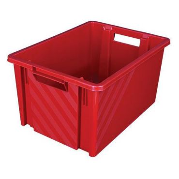 Novap - Pinottava säilytyslaatikko - 10 L Punainen - Kestävä polypropeeni -40°C - +80°C