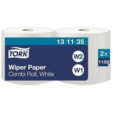 Tork - Kuivapaperirulla Plus - 460m 1 kerros 50% kierrätettyä paperia valkoinen