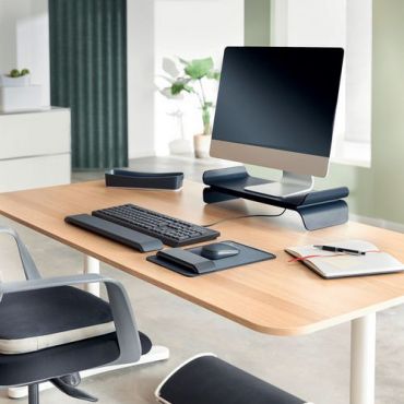 Leitz - Ergo active wobble-tyyny kangaspäällyste tummanharmaa