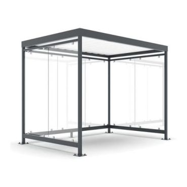 R and R - Sääsuoja RP3 - 7 henkilöä - Antrasiitti RAL 7016 - 318x251x216,5 cm