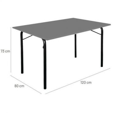 Flexfurn - U budget ‐pöytä antrasiitti